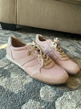 Life Stride Women's Pink Lace-Up Fashion Sneakers